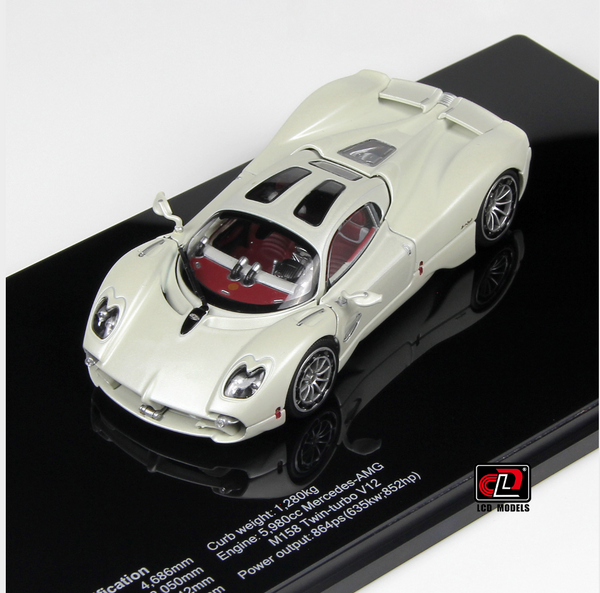 [Pre-Order][1/43 Scale]Pagani Utopia by LCD Models[White]